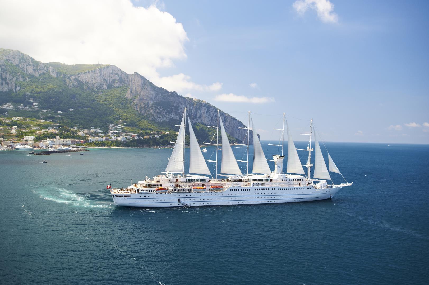 Exterior view of Wind Surf sailing near Capri, Italy - Photo Credit: Roger Paperno